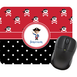 Pirate & Dots Rectangular Mouse Pad (Personalized)