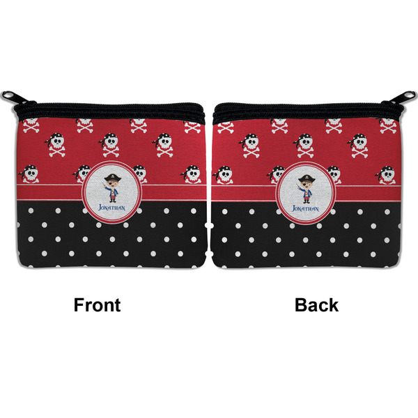 Pirate & Dots Neoprene Coin Purse - Front & Back (APPROVAL)