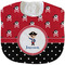 Pirate & Dots New Baby Bib - Closed and Folded