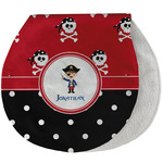 Pirate & Dots Burp Pad - Velour w/ Name or Text