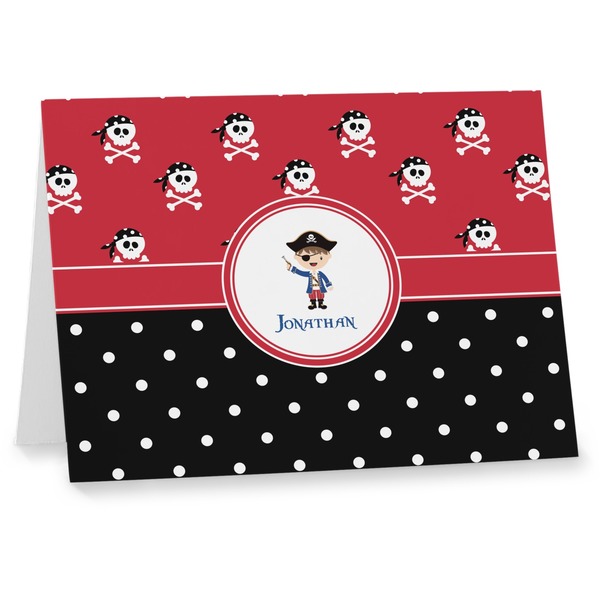 Custom Pirate & Dots Note cards (Personalized)
