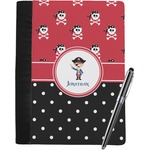 Pirate & Dots Notebook Padfolio - Large w/ Name or Text