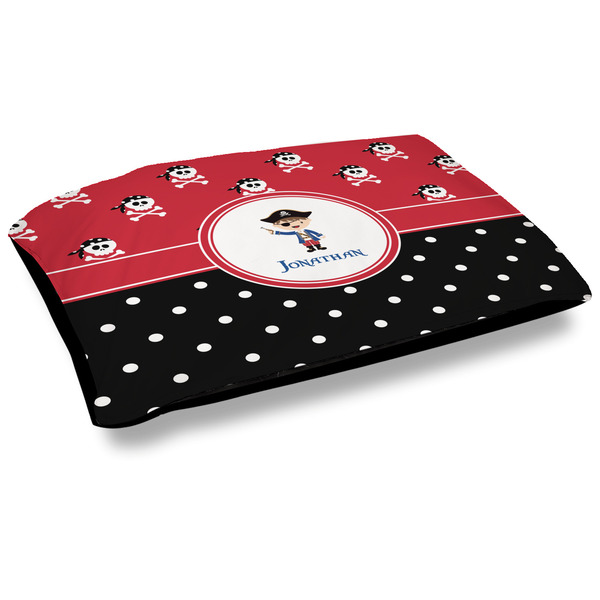 Custom Pirate & Dots Outdoor Dog Bed - Large (Personalized)