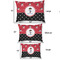 Pirate & Dots Outdoor Dog Beds - SIZE CHART