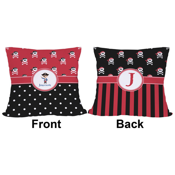 Pirate & Dots Outdoor Pillow - 16x16