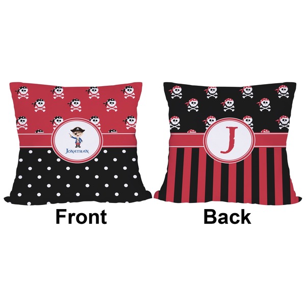 Pirate & Dots Outdoor Pillow - 18x18