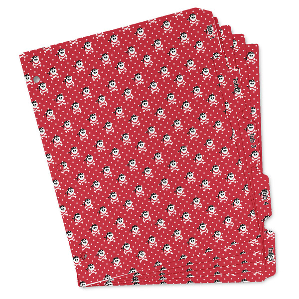 Custom Pirate & Dots Binder Tab Divider Set (Personalized)