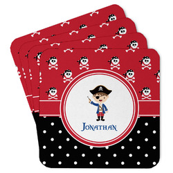 Pirate & Dots Paper Coasters (Personalized)