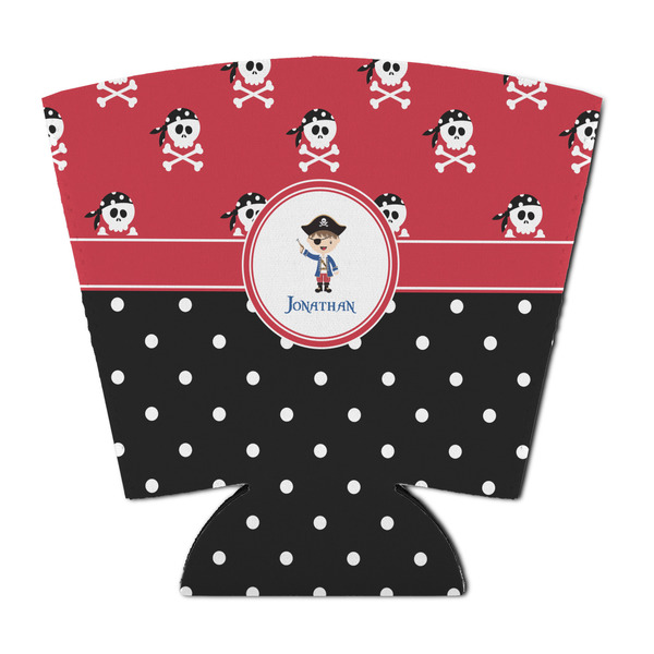 Custom Pirate & Dots Party Cup Sleeve - with Bottom (Personalized)