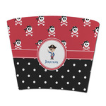 Pirate & Dots Party Cup Sleeve - without bottom (Personalized)