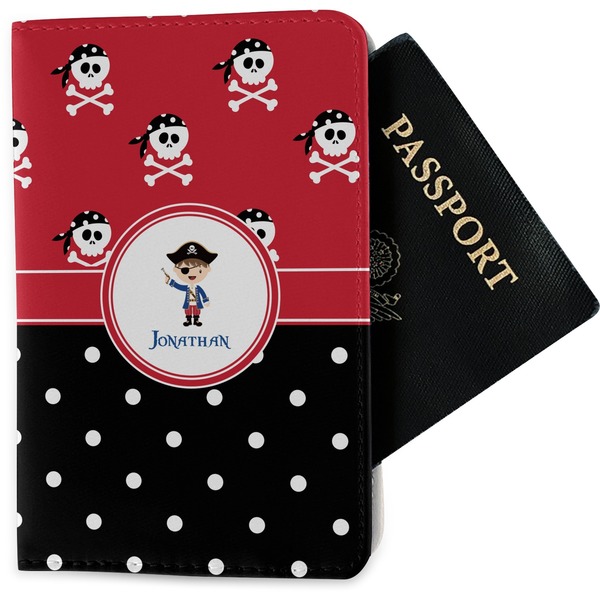 Custom Pirate & Dots Passport Holder - Fabric (Personalized)