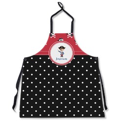 Pirate & Dots Apron Without Pockets w/ Name or Text