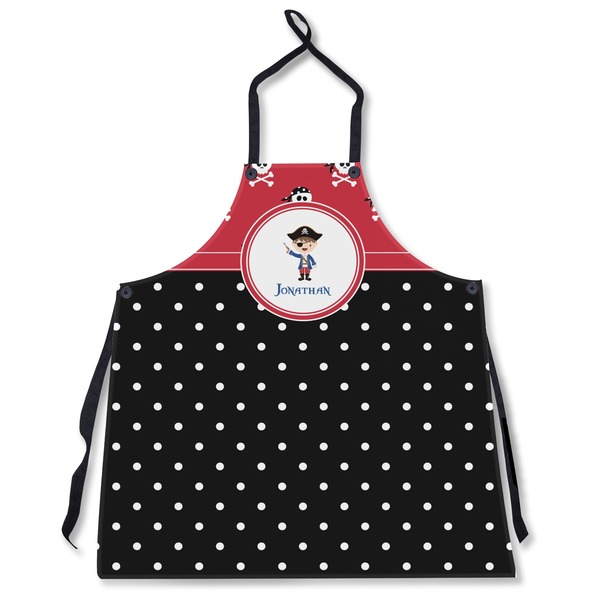Custom Pirate & Dots Apron Without Pockets w/ Name or Text