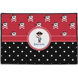 Pirate & Dots Door Mat - 36"x24" (Personalized)