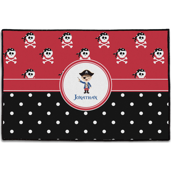 Pirate & Dots Personalized Door Mat - 36x24 (APPROVAL)
