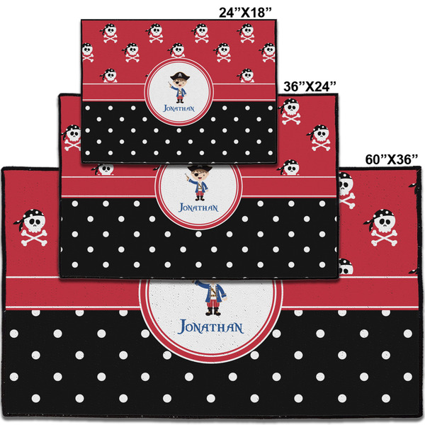 Pirate & Dots Personalized Door Mat - Group Parent IMF