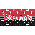 Pirate & Dots Mini / Bicycle License Plate (4 Holes) (Personalized)