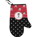 Pirate & Dots Right Oven Mitt (Personalized)