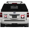 Pirate & Dots Personalized Square Car Magnets on Ford Explorer