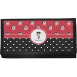 Pirate & Dots Canvas Checkbook Cover (Personalized)