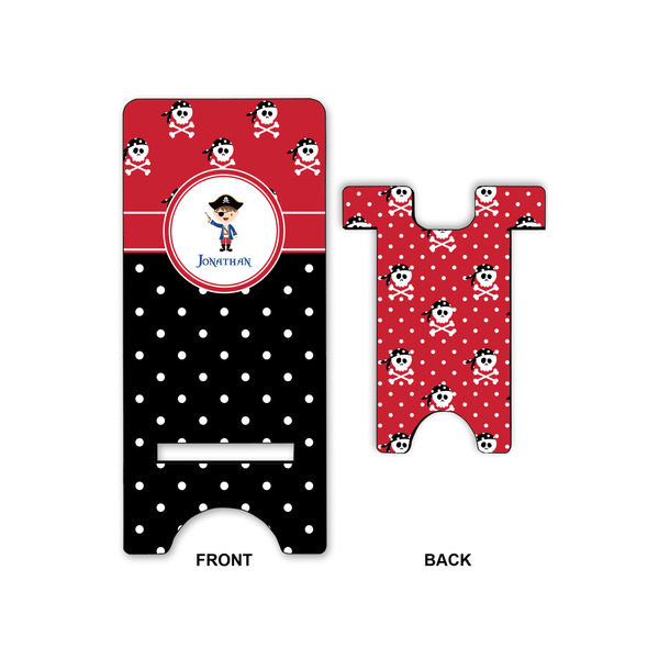Pirate & Dots Phone Stand - Front & Back