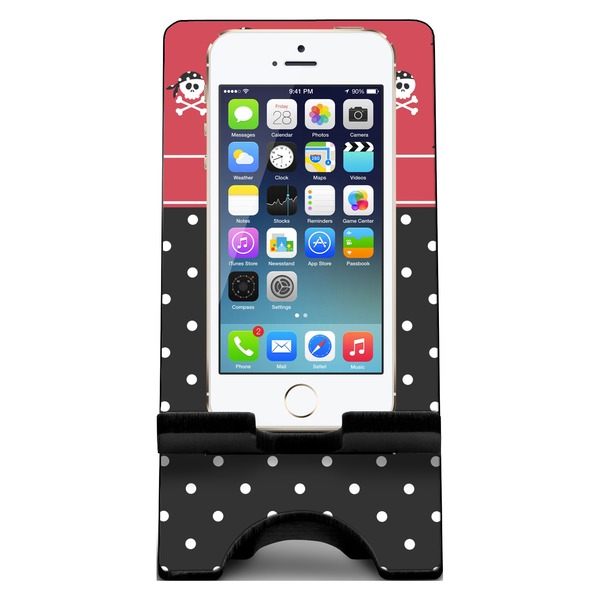 Pirate & Dots Phone Stand w/ Phone