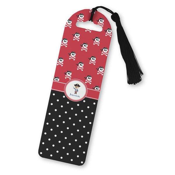 Custom Pirate & Dots Plastic Bookmark (Personalized)