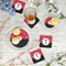 Pirate & Dots Plastic Party Appetizer & Dessert Plates - In Context