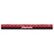 Pirate & Dots Plastic Ruler - 12" - FRONT