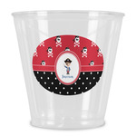 Pirate & Dots Plastic Shot Glass (Personalized)