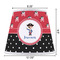 Pirate & Dots Poly Film Empire Lampshade - Dimensions