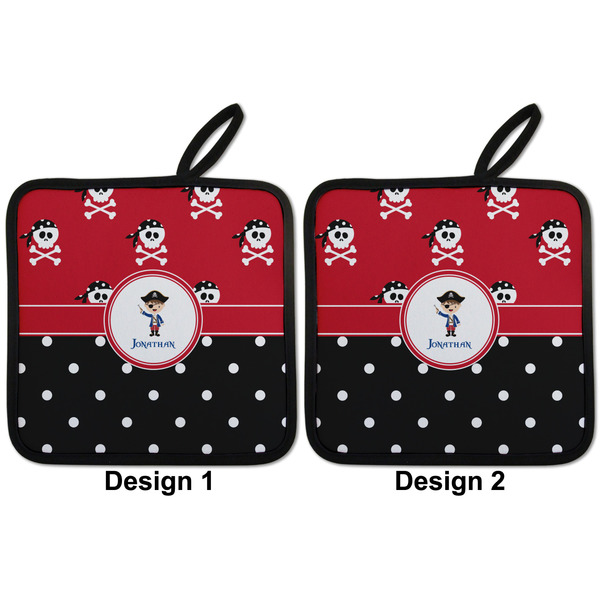 Pirate & Dots Pot Holders - Set of 2 APPROVAL