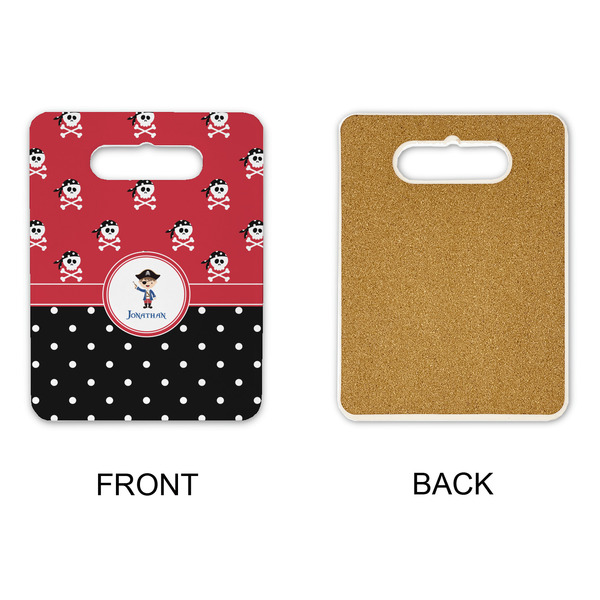 Pirate & Dots Rectangle Trivet with Handle - APPROVAL