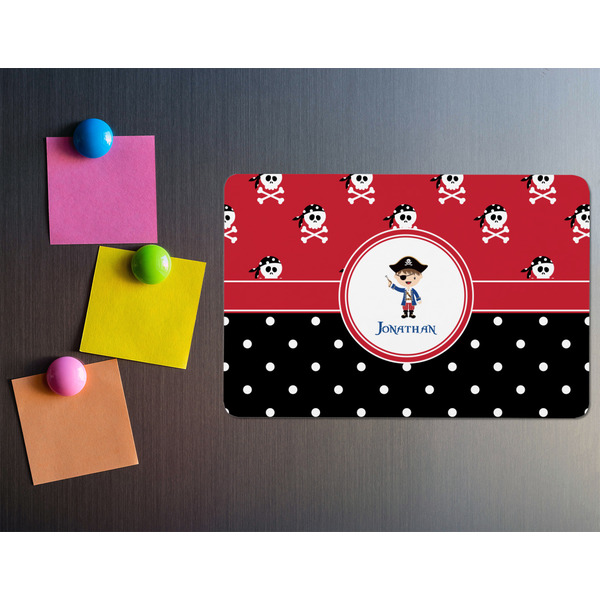 Pirate & Dots Rectangular Fridge Magnet - LIFESTYLE