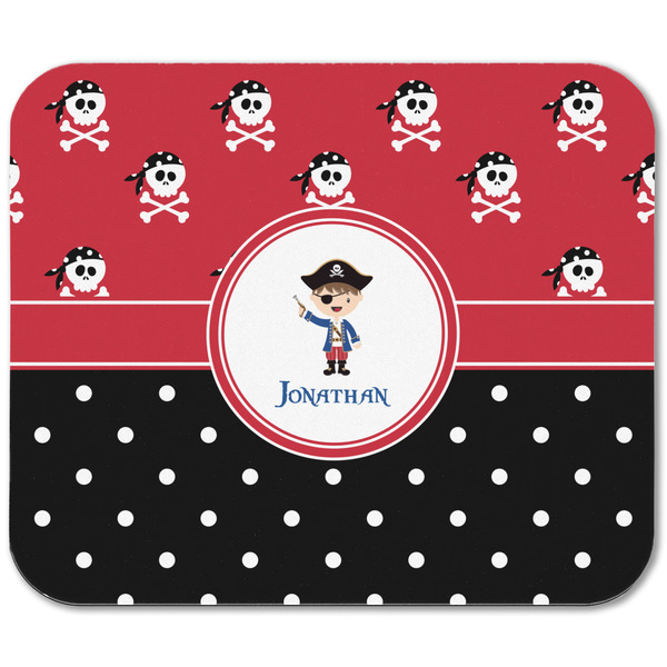 Pirate & Dots Rectangular Mouse Pad - APPROVAL