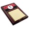 Pirate & Dots Red Mahogany Sticky Note Holder - Angle