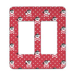 Pirate & Dots Rocker Style Light Switch Cover - Two Switch