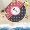 Pirate & Dots Round Beach Towel Lifestyle