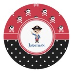 Pirate & Dots Round Decal - Medium (Personalized)