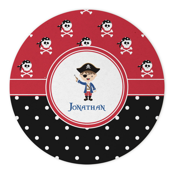 Pirate & Dots Round Paper Coaster - Approval