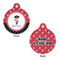 Pirate & Dots Round Pet ID Tag - Large - Approval