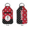 Pirate & Dots Sanitizer Holder Keychain - Small APPROVAL (Flat)