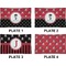 Pirate & Dots Set of Rectangular Dinner Plates (Approval)