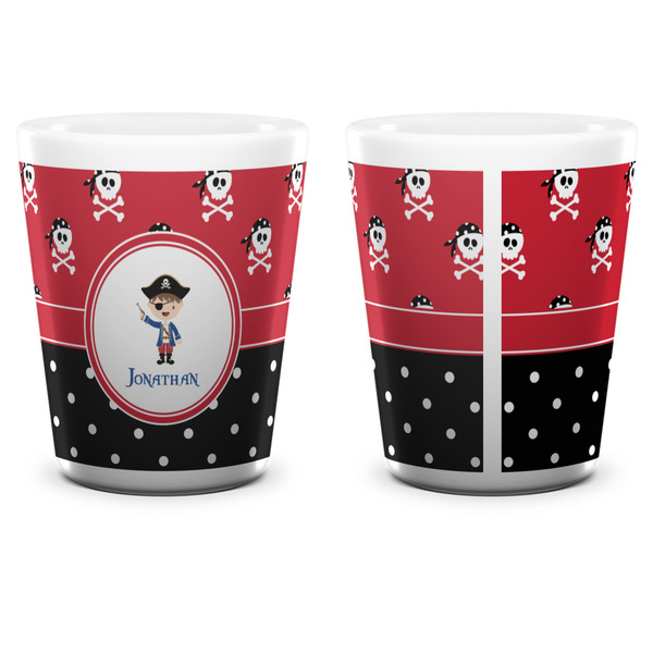 Pirate & Dots Shot Glass - White - APPROVAL