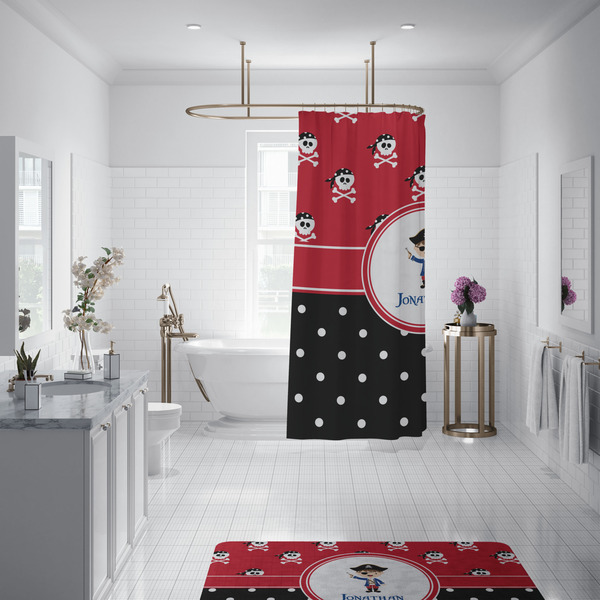 Pirate & Dots Shower Curtain - 70"x83"