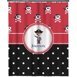 Pirate & Dots Extra Long Shower Curtain - 70"x84" (Personalized)