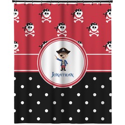 Pirate & Dots Extra Long Shower Curtain - 70"x84" (Personalized)