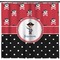 Pirate & Dots Shower Curtain - Custom Size (Personalized)
