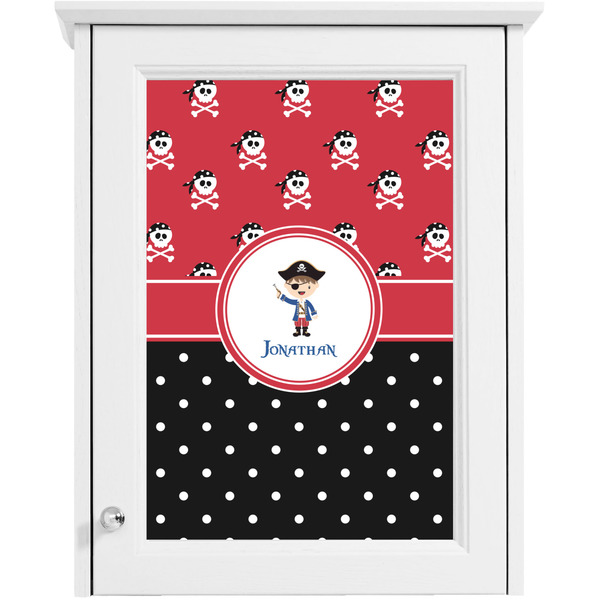 Pirate & Dots Single White Cabinet Decal