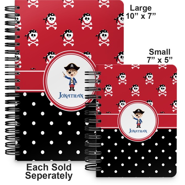 Pirate & Dots Spiral Journal - Comparison